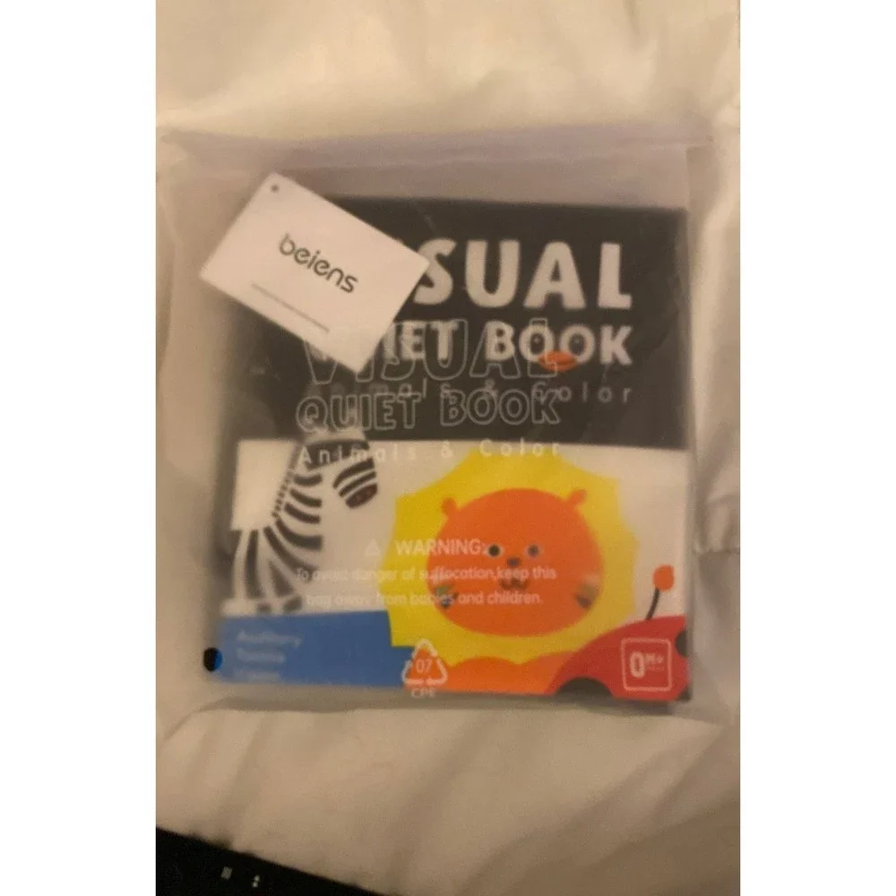 Baby Visual Quiet Book Sensory Educational Animal  & Colors cognition Age 0+‎
